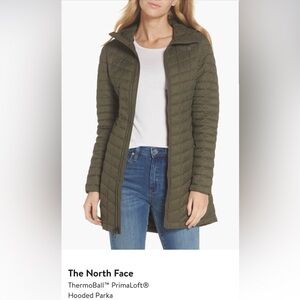 The North Face Olive Puffer Jacket